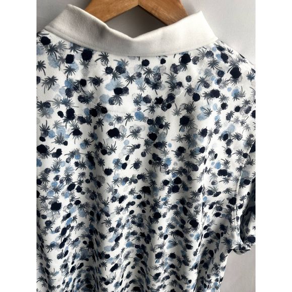 AG Mens Green Label Parkway Performance Regular Fit Polo Shirt Size L Floral - Picture 6 of 10